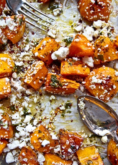 Calabaza en el horno