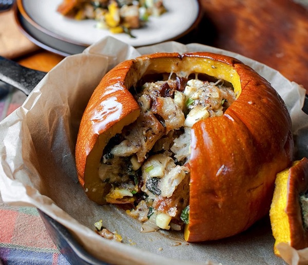 Calabaza en el horno