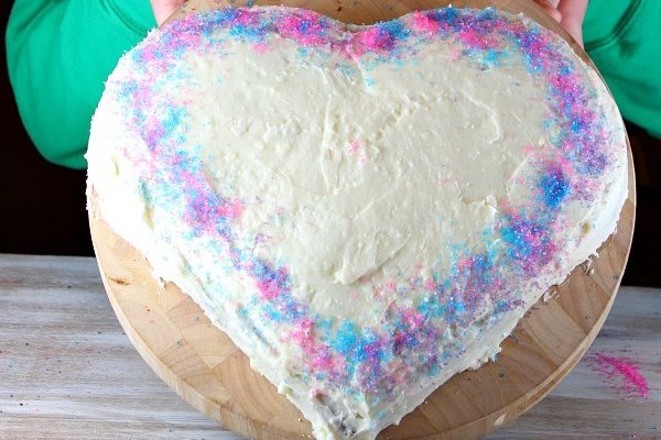 Pastel en forma de corazón el 14 de febrero, receta con foto