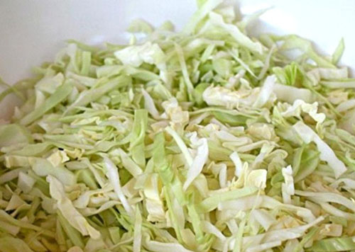 Repollo estofado con champiñones