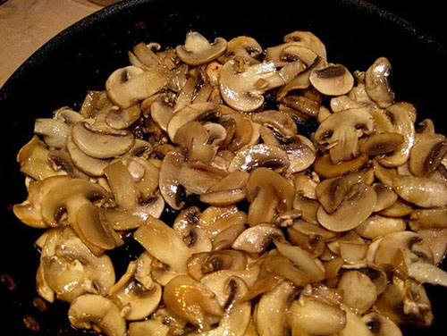 Repollo estofado con champiñones