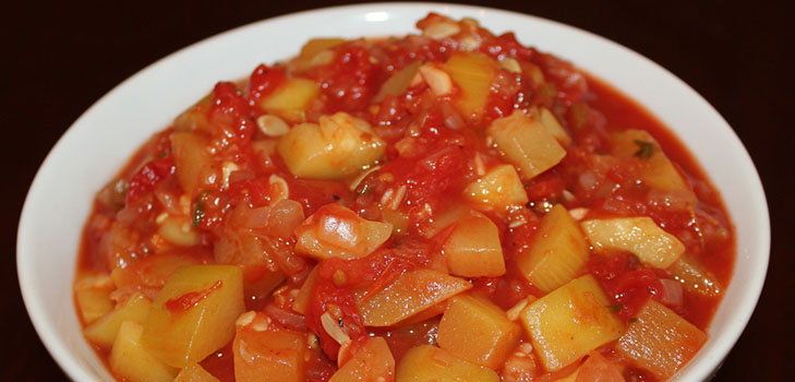 Sabroso zucchini guisado - receta