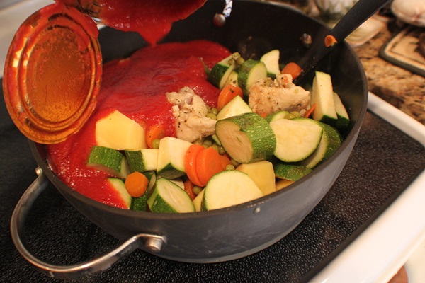 Sabroso zucchini guisado - receta