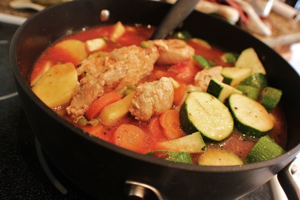 Sabroso zucchini guisado - receta