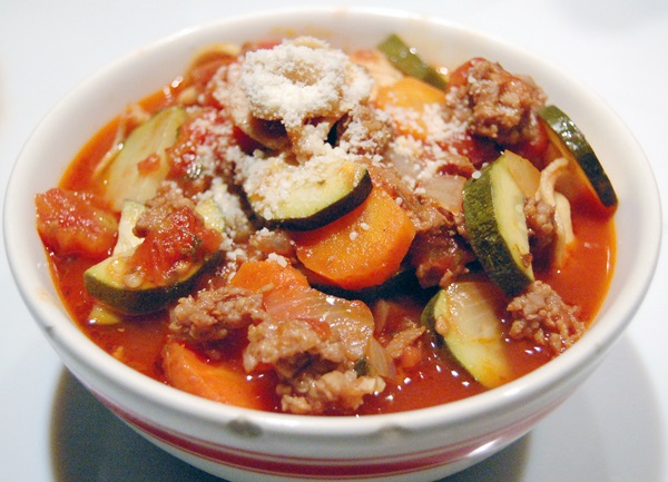 Sabroso zucchini guisado - receta