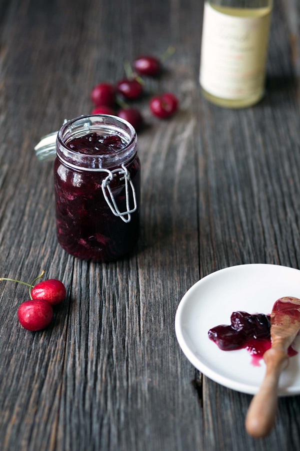 Jam-cinco minutos cereza