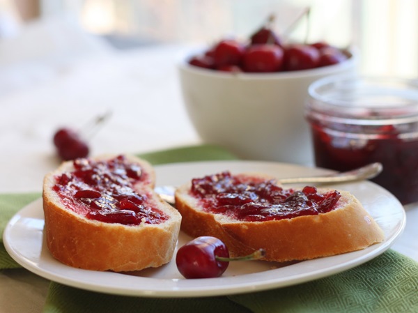 Jam-cinco minutos cereza