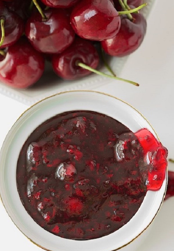 Jam-cinco minutos cereza