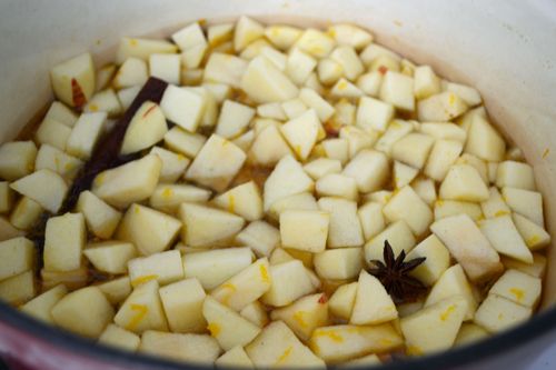 Mermelada aromática de manzanas con canela