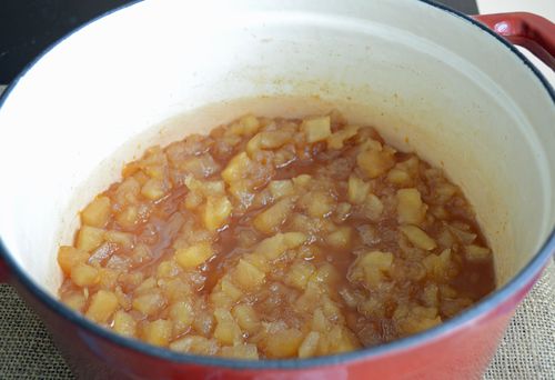Mermelada aromática de manzanas con canela