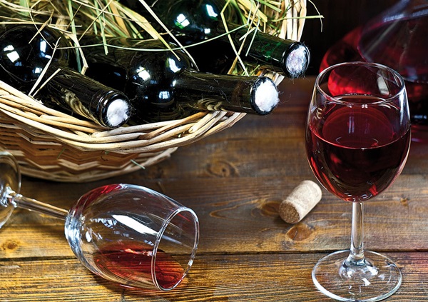 Vino casero de chokeberry
