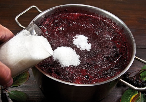 Vino casero de chokeberry