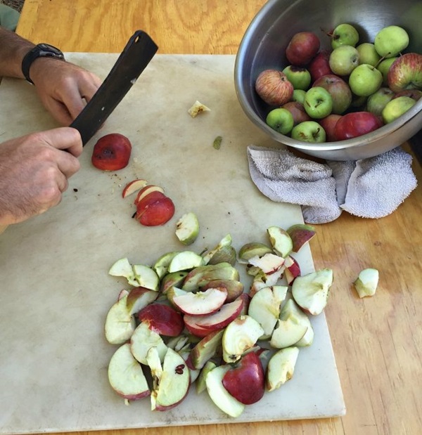 Vino casero de manzanas