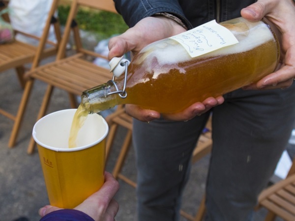 Vino casero de manzanas
