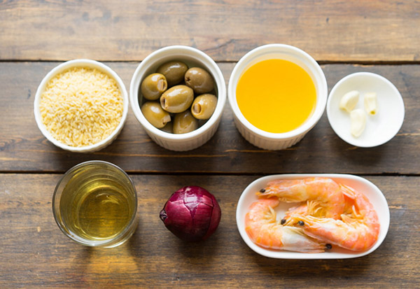 Receta deliciosa para pasta con gambas