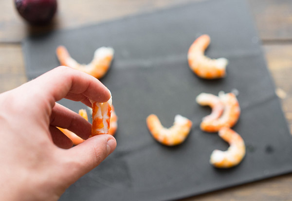 Receta deliciosa para pasta con gambas