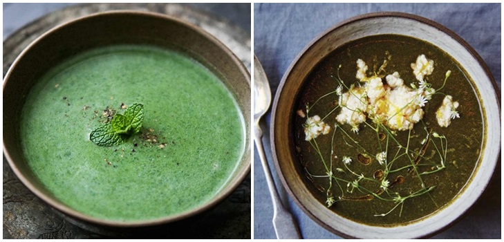 Deliciosa sopa de ortiga jugosa