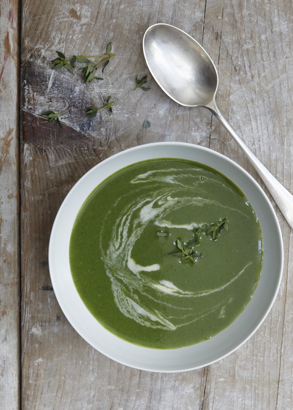 Deliciosa sopa de ortiga jugosa