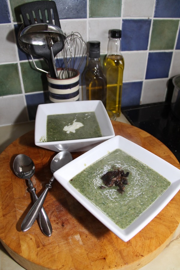 Deliciosa sopa de ortiga jugosa