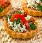 Aperitivos para una mesa de buffet