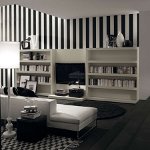 Interior blanco y negro
