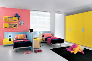 Interior infantil para dos niños