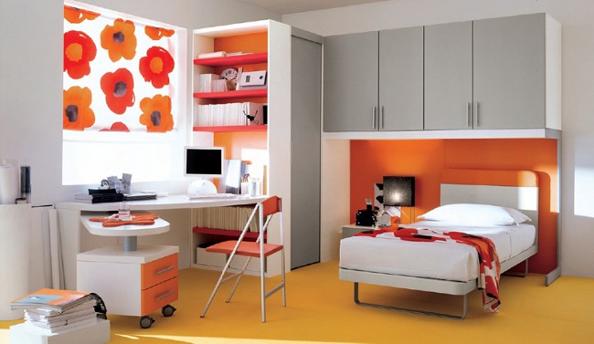Interior de la habitación de un adolescente