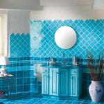 Interior en color azul