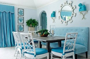 Interior en color azul