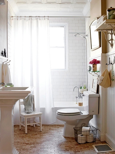 Interiores originales de baños pequeños: 15 ideas con foto