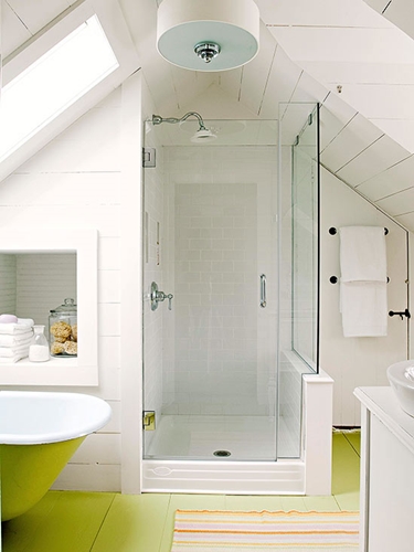 Interiores originales de baños pequeños: 15 ideas con foto