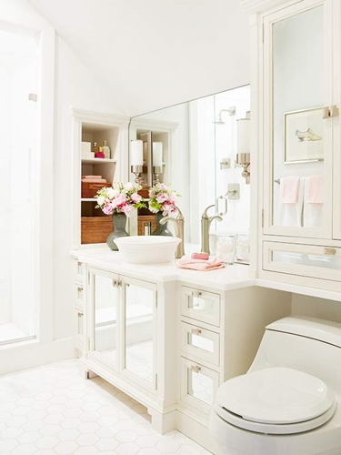 Interiores originales de baños pequeños: 15 ideas con foto