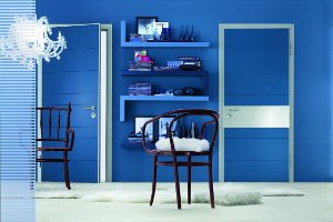 Azul en el interior