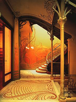 Art Nouveau en el interior Art Nouveau en el interior